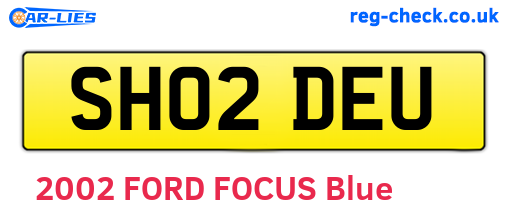 SH02DEU are the vehicle registration plates.