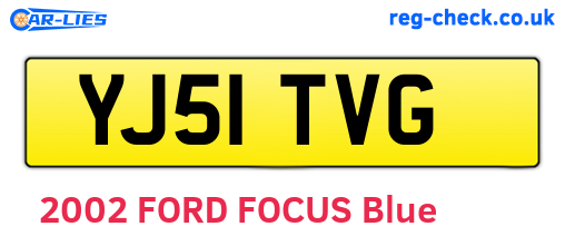 YJ51TVG are the vehicle registration plates.
