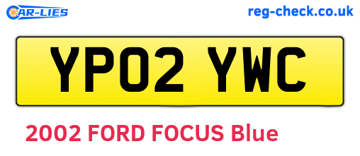 YP02YWC are the vehicle registration plates.