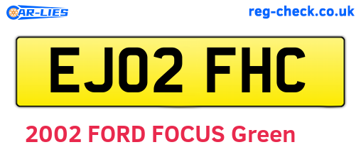 EJ02FHC are the vehicle registration plates.