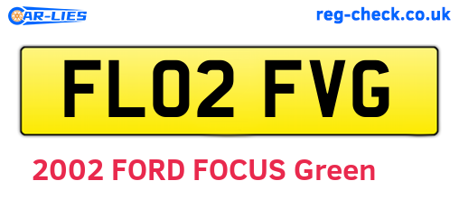 FL02FVG are the vehicle registration plates.