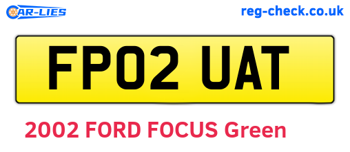 FP02UAT are the vehicle registration plates.