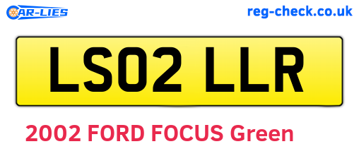 LS02LLR are the vehicle registration plates.