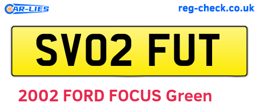SV02FUT are the vehicle registration plates.