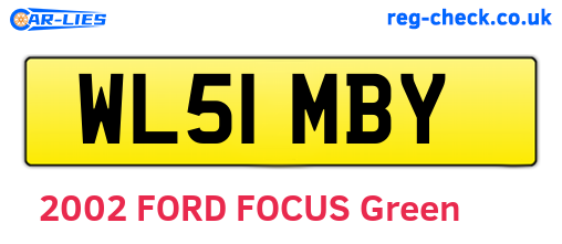 WL51MBY are the vehicle registration plates.