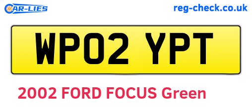 WP02YPT are the vehicle registration plates.