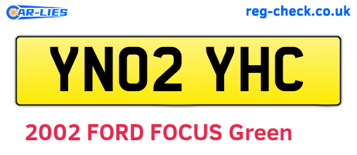 YN02YHC are the vehicle registration plates.