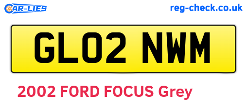 GL02NWM are the vehicle registration plates.
