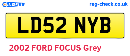 LD52NYB are the vehicle registration plates.