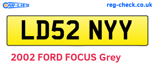 LD52NYY are the vehicle registration plates.