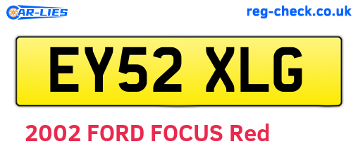 EY52XLG are the vehicle registration plates.