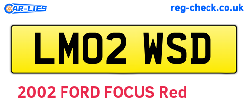 LM02WSD are the vehicle registration plates.