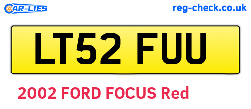 LT52FUU are the vehicle registration plates.