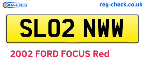 SL02NWW are the vehicle registration plates.