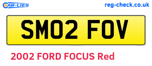 SM02FOV are the vehicle registration plates.
