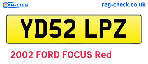 YD52LPZ are the vehicle registration plates.