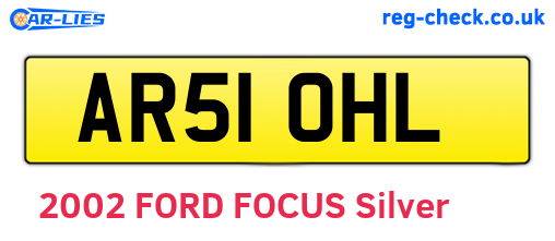 AR51OHL are the vehicle registration plates.