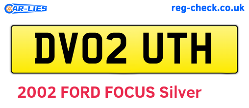 DV02UTH are the vehicle registration plates.
