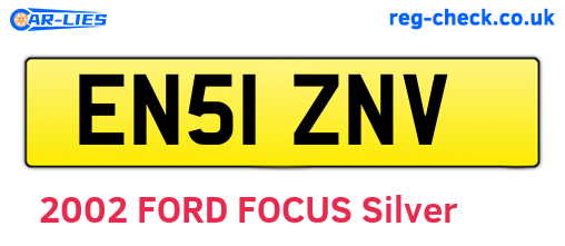 EN51ZNV are the vehicle registration plates.