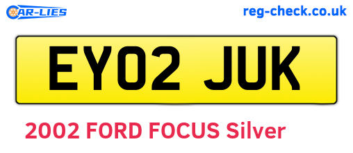 EY02JUK are the vehicle registration plates.