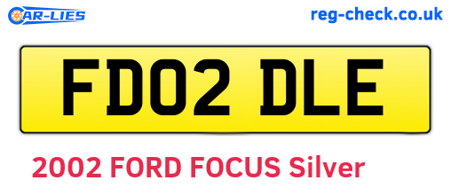 FD02DLE are the vehicle registration plates.