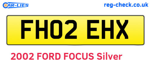 FH02EHX are the vehicle registration plates.