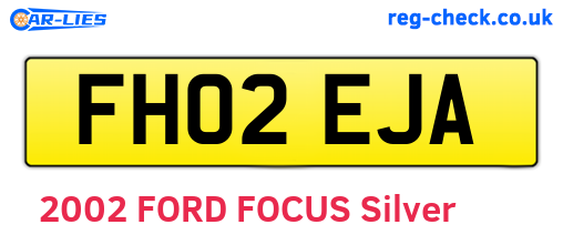 FH02EJA are the vehicle registration plates.