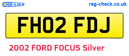 FH02FDJ are the vehicle registration plates.