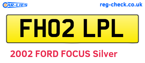 FH02LPL are the vehicle registration plates.