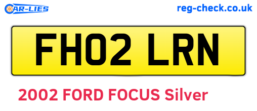 FH02LRN are the vehicle registration plates.