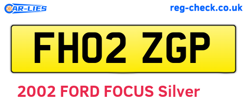 FH02ZGP are the vehicle registration plates.