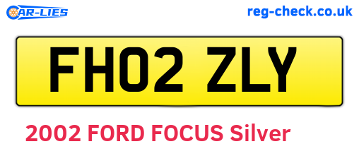 FH02ZLY are the vehicle registration plates.