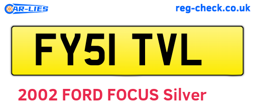 FY51TVL are the vehicle registration plates.