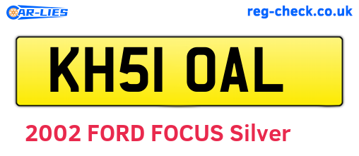 KH51OAL are the vehicle registration plates.