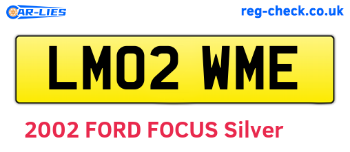 LM02WME are the vehicle registration plates.