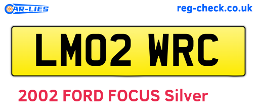 LM02WRC are the vehicle registration plates.