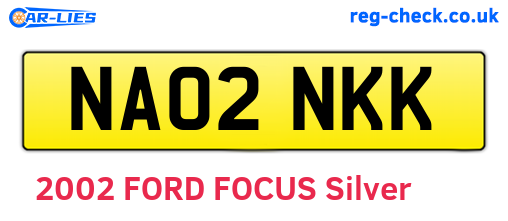 NA02NKK are the vehicle registration plates.