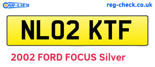NL02KTF are the vehicle registration plates.