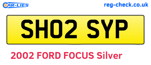 SH02SYP are the vehicle registration plates.