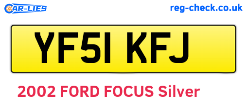 YF51KFJ are the vehicle registration plates.