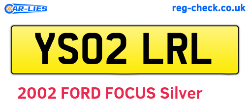 YS02LRL are the vehicle registration plates.