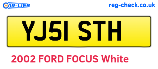 YJ51STH are the vehicle registration plates.