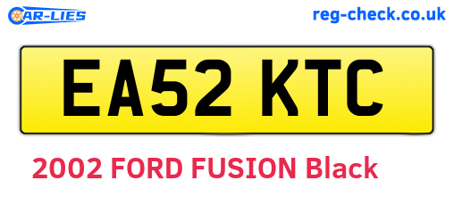EA52KTC are the vehicle registration plates.