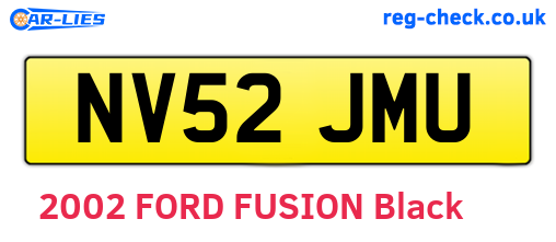 NV52JMU are the vehicle registration plates.