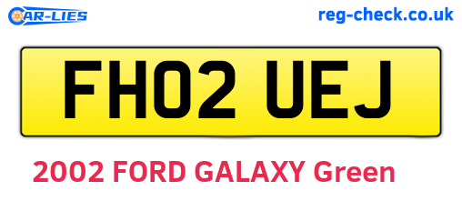 FH02UEJ are the vehicle registration plates.