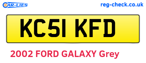KC51KFD are the vehicle registration plates.