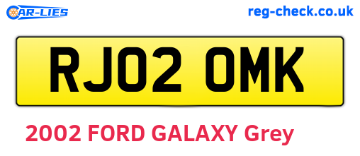 RJ02OMK are the vehicle registration plates.