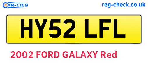 HY52LFL are the vehicle registration plates.