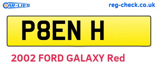 P8ENH are the vehicle registration plates.