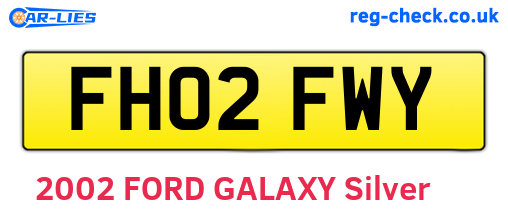 FH02FWY are the vehicle registration plates.